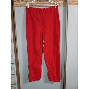 L.L. Bean Large Red Vintage Women Trek Water Hike Camp Light Packable Pants